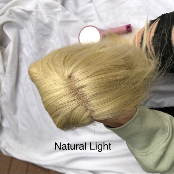 Long Wavy Blonde Wig 28” Center Middle Part - Picture 7 of 14